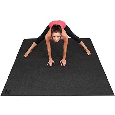 large yoga mat extra long extra wide 72 inch x 72 inch 6 ft x6 ft exercisefitness large