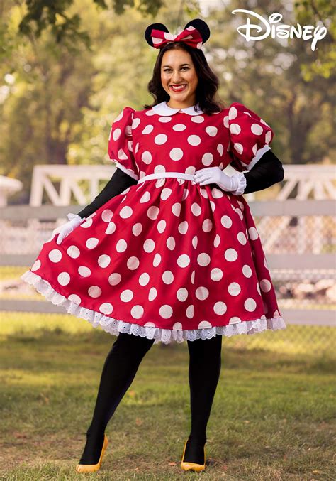 Disney Womens Plus Size Deluxe Minnie Mouse Costume