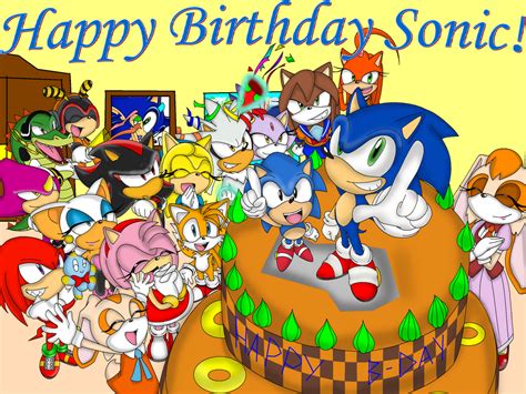 Sonics Birthday 2013 By Theelectrix On Deviantart