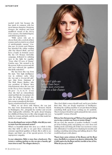 Emma Watson Updates Emma Watson Covers Marie Claire Australia May 2017