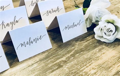 Table Name Cards Template