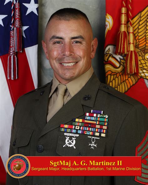 Sgt Maj Albert Martinez St Marine Division Biography