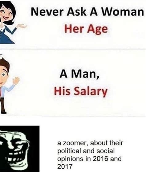 Never Ask A Woman Her Age Meme Template