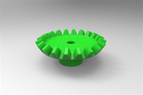 Straight Bevel Gear Free 3d Model 3d Printable Stl