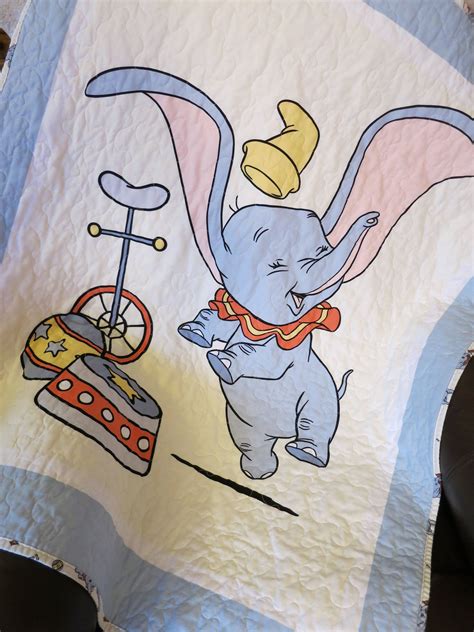 New Dumbo Quilt Dumbo Blanket Handmade Quilted Lap Quilt Etsy Lap