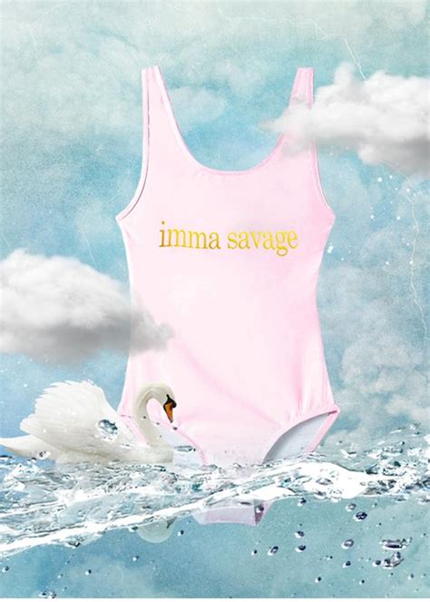 Stella Cove Imma Savage Tank Swimsuit Pink ⋆ Gypsy Girl Tween Boutique