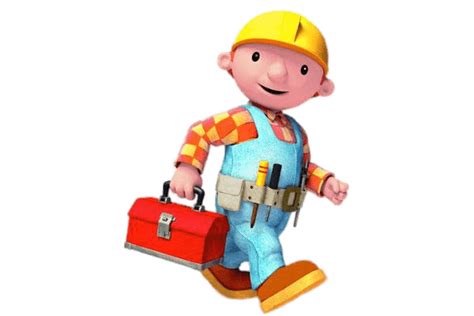 Old Bob The Builder On His Way Transparent Png Stickpng