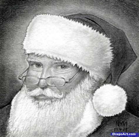 How To Draw Santa Realistic Santa How To Draw Santa Guided Drawing