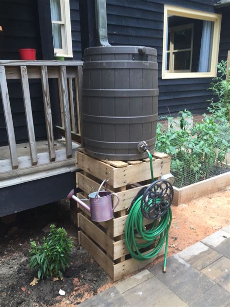 We did not find results for: Rain barrel stand out of recycled pallets. | Rain barrel stand, Rain water collection system ...