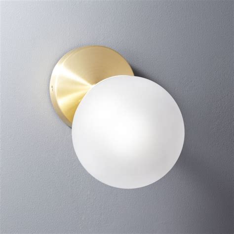 Vega Bath 1 Bulb Brass Wall Sconce Cb2