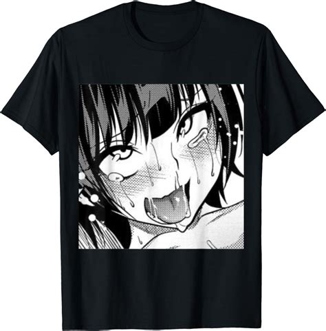 buy ahegao anime girl with tongue and hands out weeb t shirt online in india b07ntn9ts9