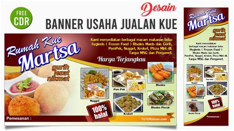 Desain Banner Usaha Kuliner Format Coreldraw Free Cdr Tutoriduan Com