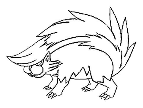 Malvorlagen Pokemon - Skuntank - Zeichnungen Pokemon