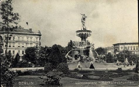 Der Herkulesbrunnen Auf Dem Lützowplatz Berlin 1907 Op Cities In