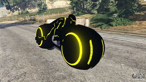 I wanted a more traditional old school chopper. Tron Bike yellow для GTA 5