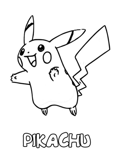Dessins gratuits colorier coloriage pokemon pikachu pour pokemon coloriage pikachu. Coloriage Pikachu à découper dessin gratuit à imprimer