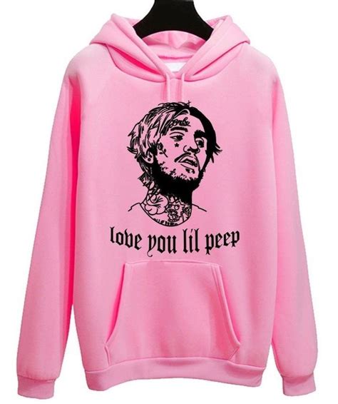 Love You Lil Peep Hoodie Print Clothes Lil Peep Hoodie Hoodies