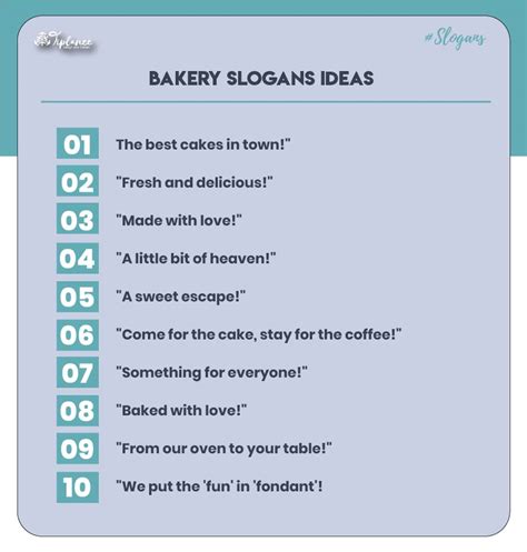 Catchy Bakery Slogans Taglines Ideas Tiplance