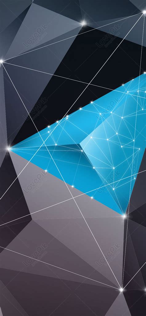 Mobile Phone Wallpaper With Geometric Polygon Background Images Free
