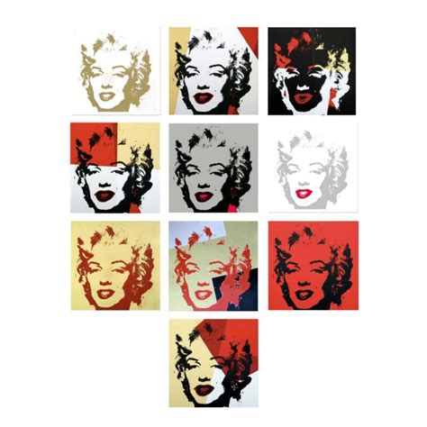Andy Warhol Golden Marilyn Portfolio Mutualart