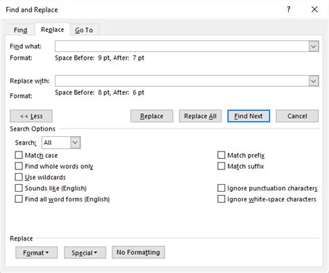 How To Find And Replace Formatting In Word Such As Bold Italic And Font