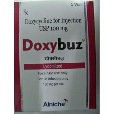 Doxybuz 100 Mg Injection Doxycycline Doxycycline Side Effects