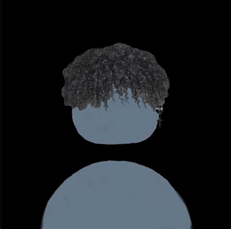 Curly Hair Pfp Icon Black Background