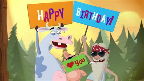 Happy Birthday Animated Card Youtube