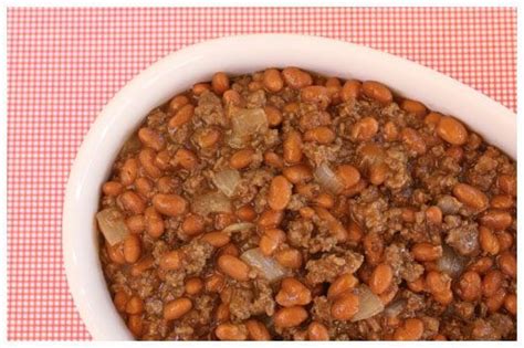 Check out my aunt val's easy baked beans recipe that is made with onion, green bell pepper, ground beef, and tons of spices! Cowboy Beans | Baked Beans Recipe with Bacon and Ground Beef | Recipe | Cowboy beans, Baked ...