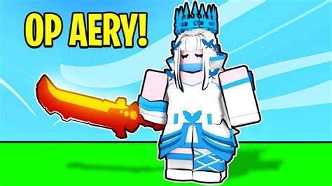 I Became An Overpowered Aery Roblox Bedwars Youtube