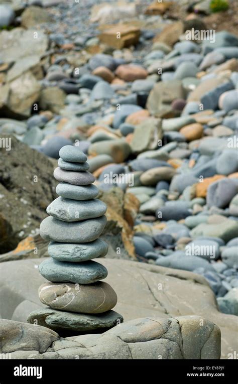 Pile Of Pebbles Stacked On Top Of One Another Stock Photo Alamy