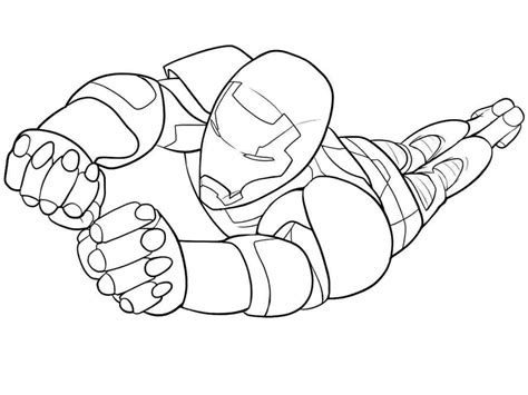 Flying Iron Man Coloring Page Download Print Or Color Online For Free