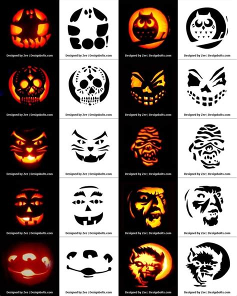 420 Free Printable Halloween Pumpkin Carving Stencils Patterns 10a