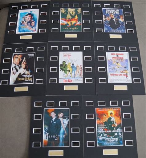 Companies involved in this production. James Bond - Lot of 8 Film Cell Displays featuring All 007 ...