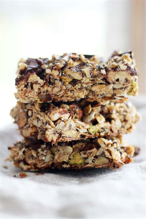 Let granola cool and then cut into desired bar shape. Homemade Pecan Granola Bars | Buy This Cook That