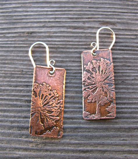 Etched Copper Earring Collection Jewelry Making Journal