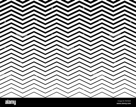 Wavy Zigzag Lines Pattern Horizontally Seamlessly Repeatable Stock