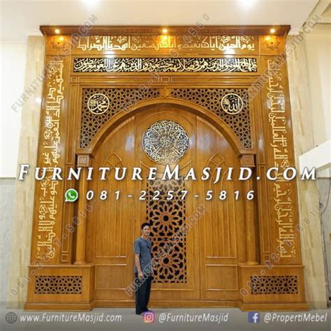 Mihrab Masjid Minimalis Mewah Modern Furniture Masjid