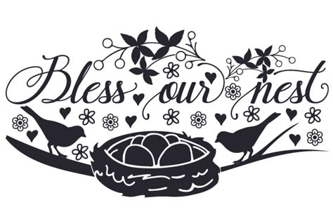 Bless Our Nest Svg Cut File By Creative Fabrica Crafts · Creative Fabrica