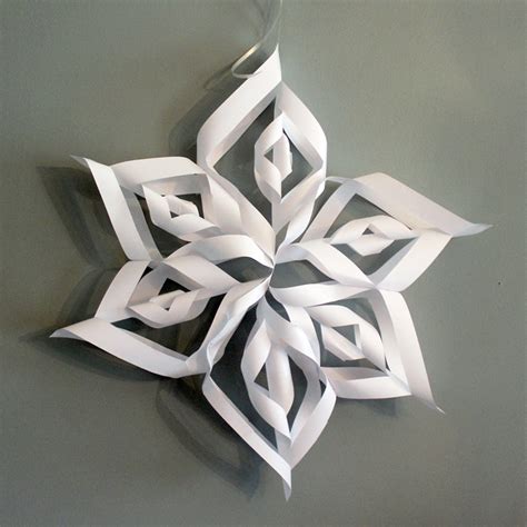 How To Make Giant Paper Snowflakes Step By Step Photo