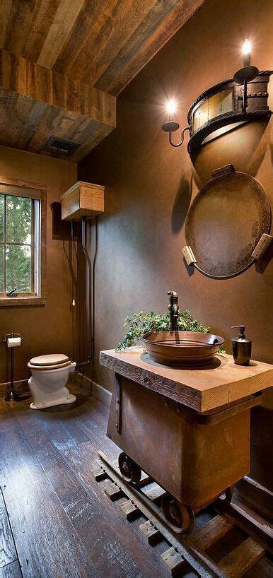 25 Rustic Style Ideas With Rustic Bathroom Vanities Decoración De