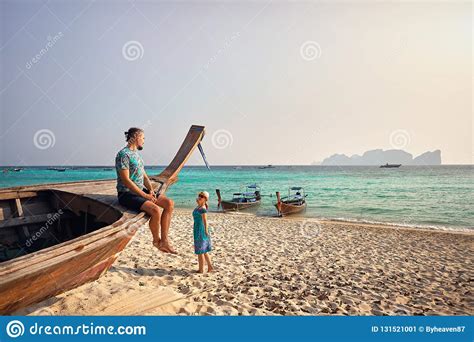 Couple On The Tropical Island Stock Image Image Of Lifestyle Krabi