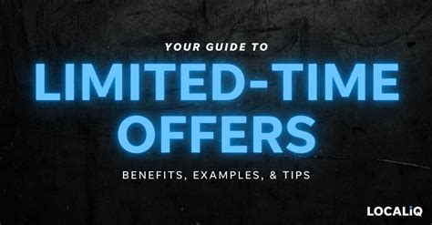 Examples Of Limited Time Offers How To Promote Them To Boost Sales Fast LocaliQ