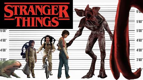 Stranger Things Size Comparison Biggest Characters And Monsters Of