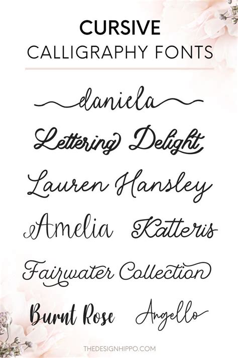 17 Best Cursive Calligraphy Fonts In 2023 Cursive Calligraphy Fonts