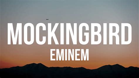 Eminem Mockingbird Lyrics Video Youtube