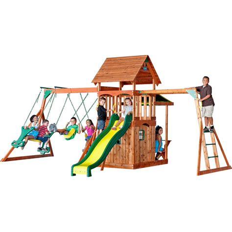 A wide variety of outdoor backyard playsets options are available to you, such as occasion, is_customized, and material. Backyard Discovery Saratoga All Cedar Playset-30011com ...