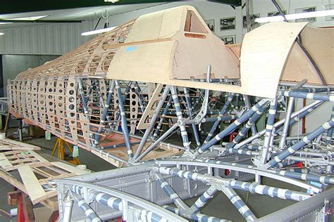 New Wood Structure Over Hawker Tubular Airframe Courtesy Of Peter