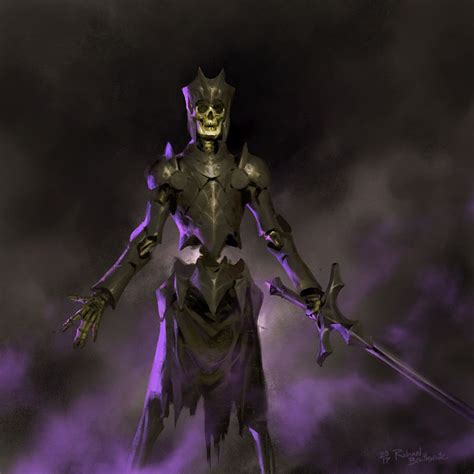 Skeleton Knight Richard Braithwaite Fantasy Character Art Knight