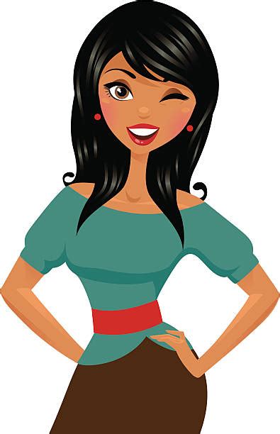 Black Hair Illustrations Royalty Free Vector Graphics And Clip Art Istock